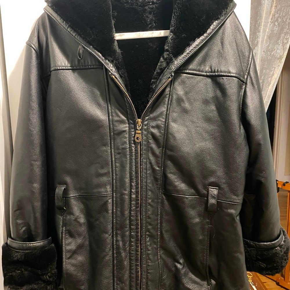 Real leather jacket.